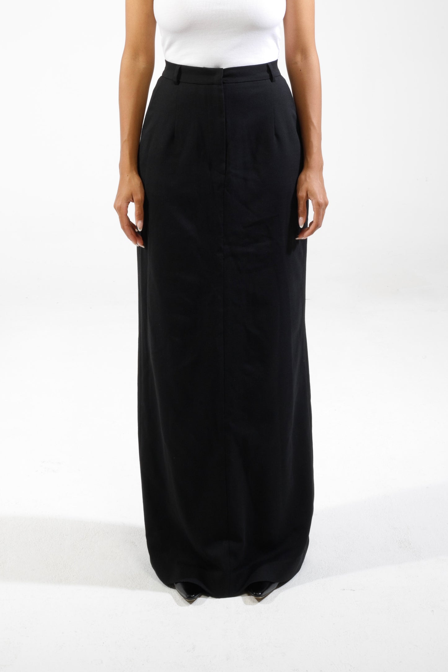 Black maxi skirt