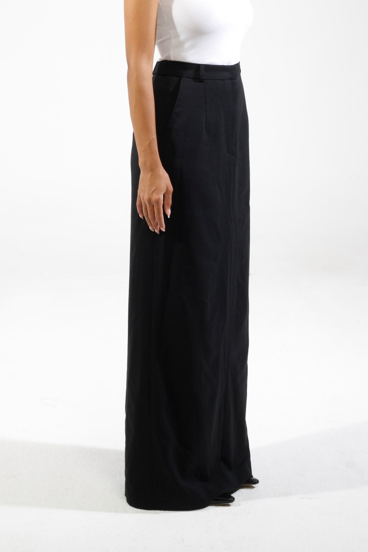 Black maxi skirt